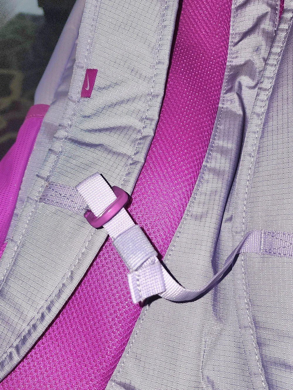 Nike Lavender and Magenta Backpack with Cable Organizer NWT